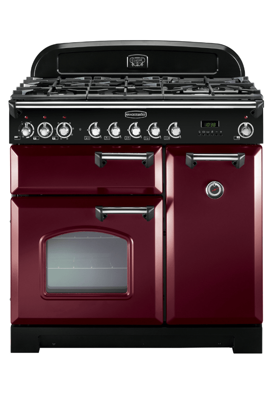 Rangemaster Classic Deluxe 90cm Dual Fuel Range Cooker - Carvers Interiors - Rangemaster