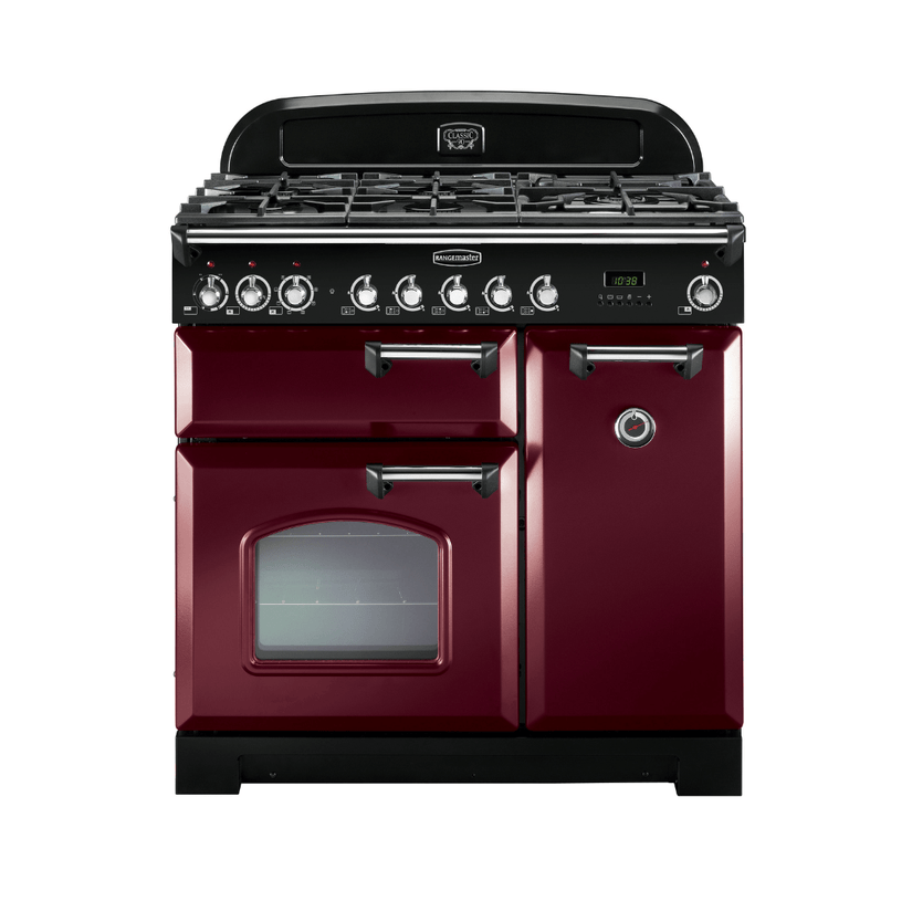 Rangemaster Classic Deluxe 90cm Dual Fuel Range Cooker - Carvers Interiors - Rangemaster