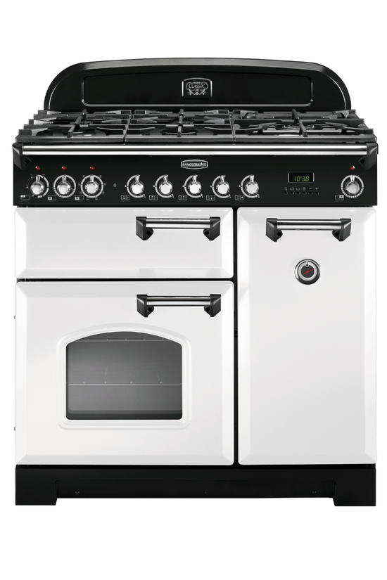 Rangemaster Classic Deluxe 90cm Dual Fuel Range Cooker - Carvers Interiors - Rangemaster
