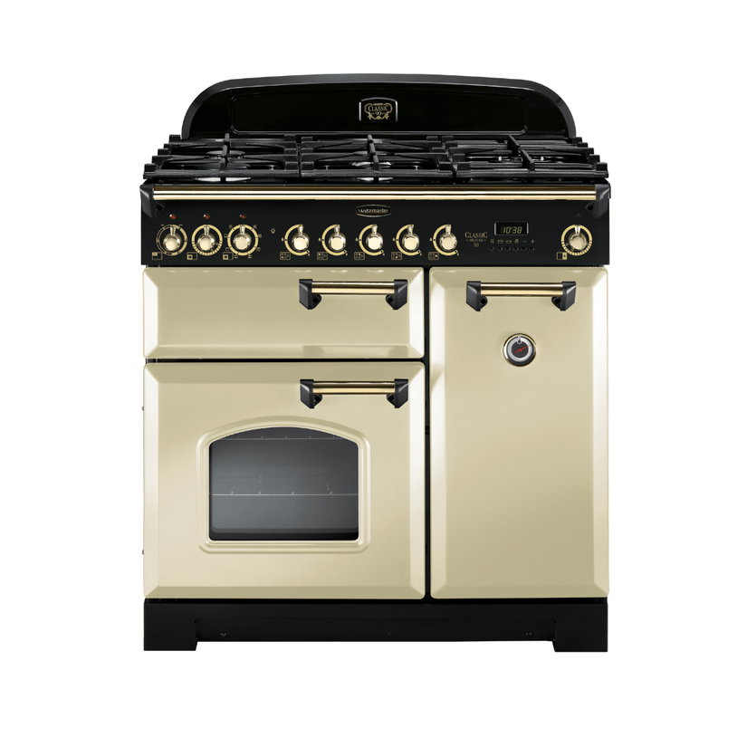 Rangemaster Classic Deluxe 90cm Dual Fuel Range Cooker - Carvers Interiors - Rangemaster