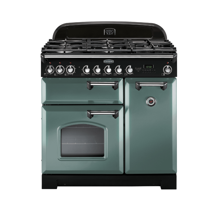 Rangemaster Classic Deluxe 90cm Dual Fuel Range Cooker - Carvers Interiors - Rangemaster