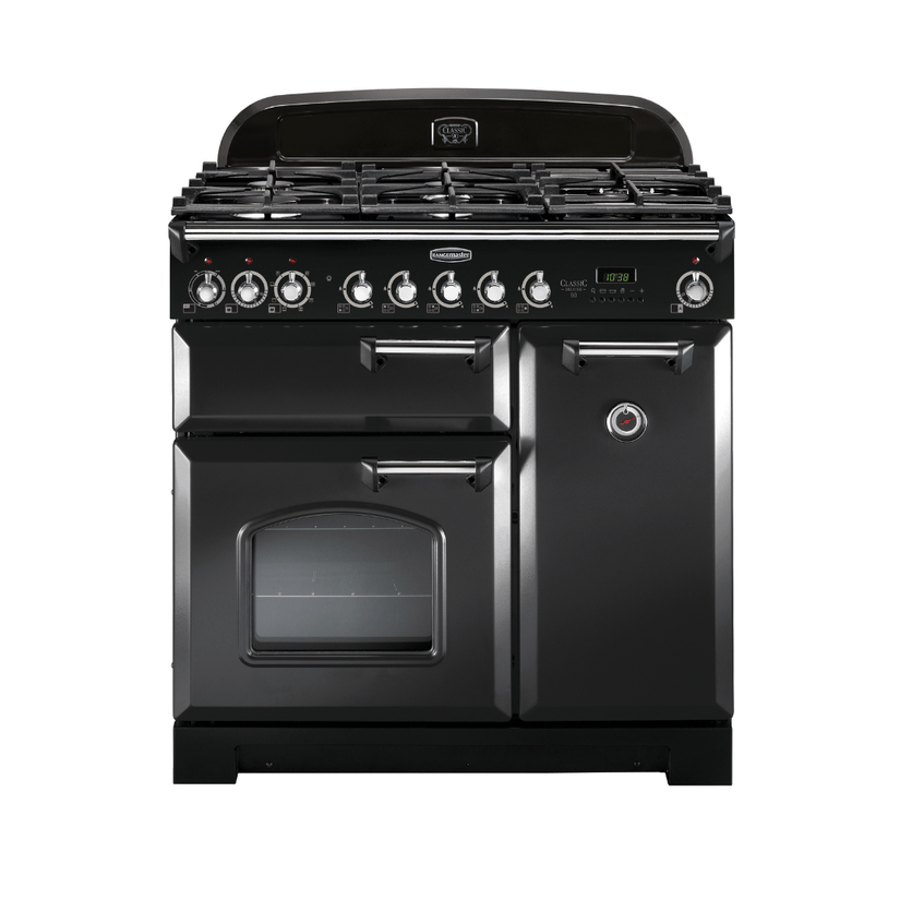 Rangemaster Classic Deluxe 90cm Dual Fuel Range Cooker - Carvers Interiors - Rangemaster
