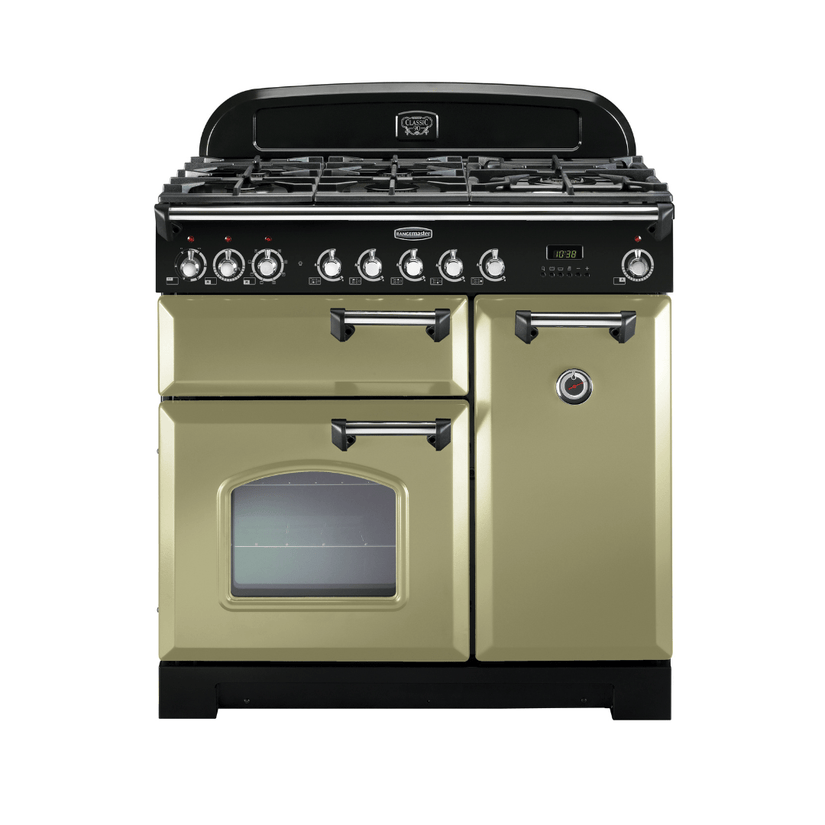 Rangemaster Classic Deluxe 90cm Dual Fuel Range Cooker - Carvers Interiors - Rangemaster
