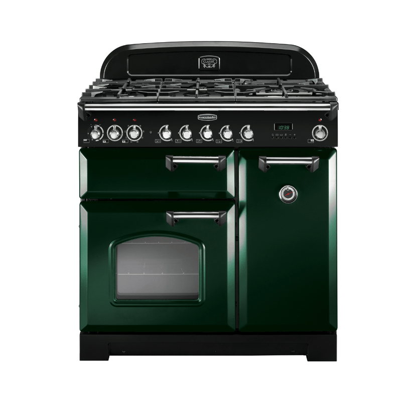 Rangemaster Classic Deluxe 90cm Dual Fuel Range Cooker - Carvers Interiors - Rangemaster