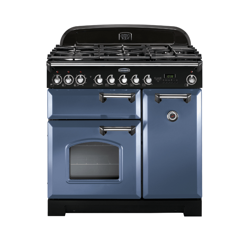 Rangemaster Classic Deluxe 90cm Dual Fuel Range Cooker - Carvers Interiors - Rangemaster