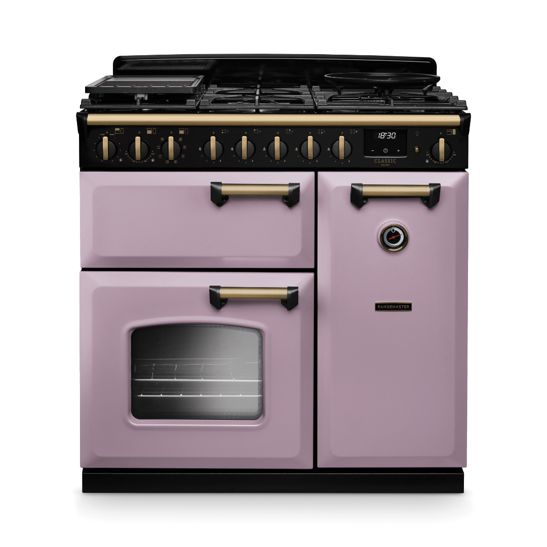 Rangemaster Classic Deluxe 90cm Dual Fuel Range Cooker - New - Carvers Interiors - Rangemaster
