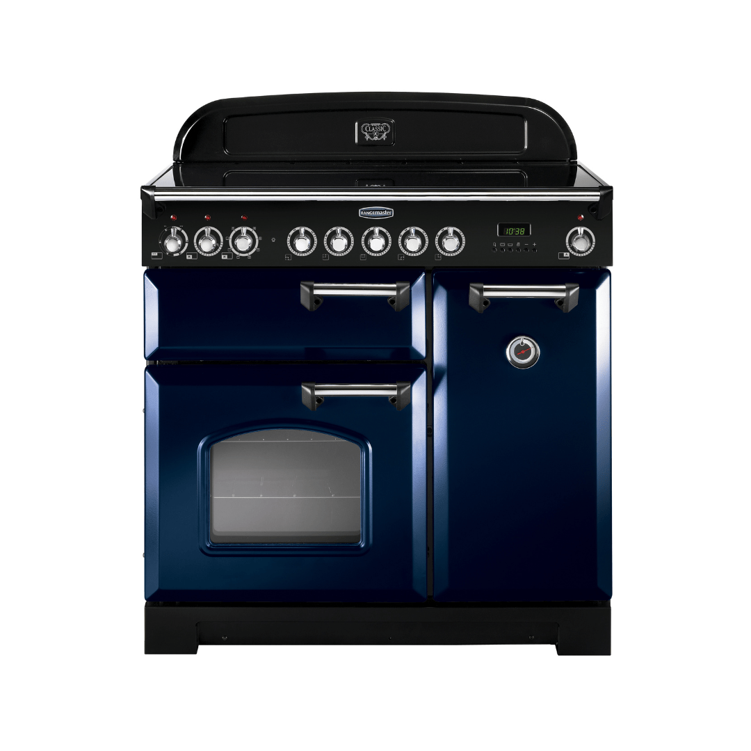 Rangemaster Classic Deluxe 90cm Induction Range Cooker - Carvers Interiors - Rangemaster