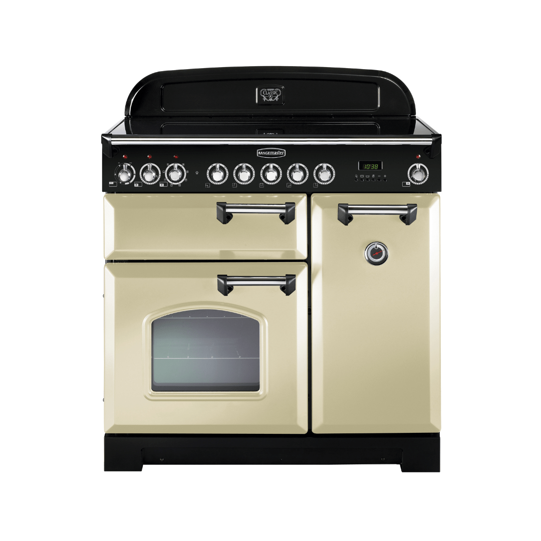 Rangemaster Classic Deluxe 90cm Induction Range Cooker - Carvers Interiors - Rangemaster