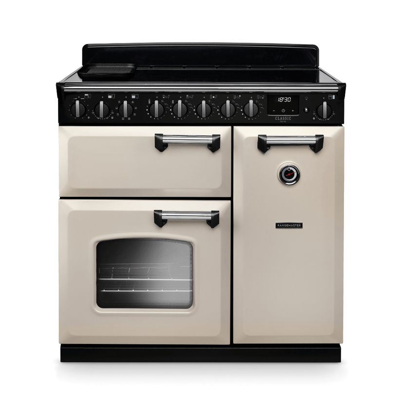 Rangemaster Classic Deluxe 90cm Induction Range Cooker - New - Carvers Interiors - Rangemaster