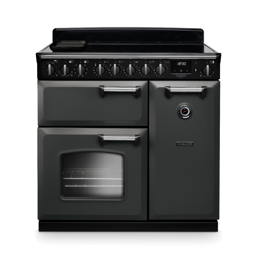 Rangemaster Classic Deluxe 90cm Induction Range Cooker - New - Carvers Interiors - Rangemaster