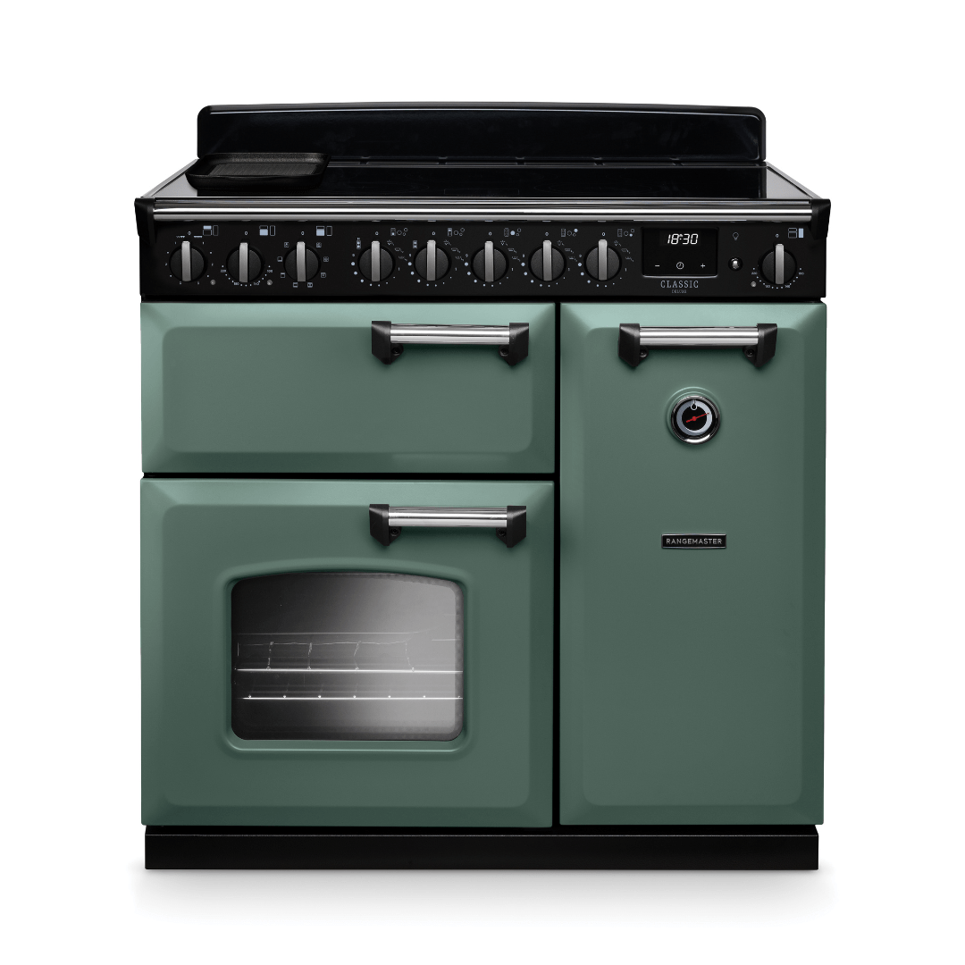 Rangemaster Classic Deluxe 90cm Induction Range Cooker - New - Carvers Interiors - Rangemaster