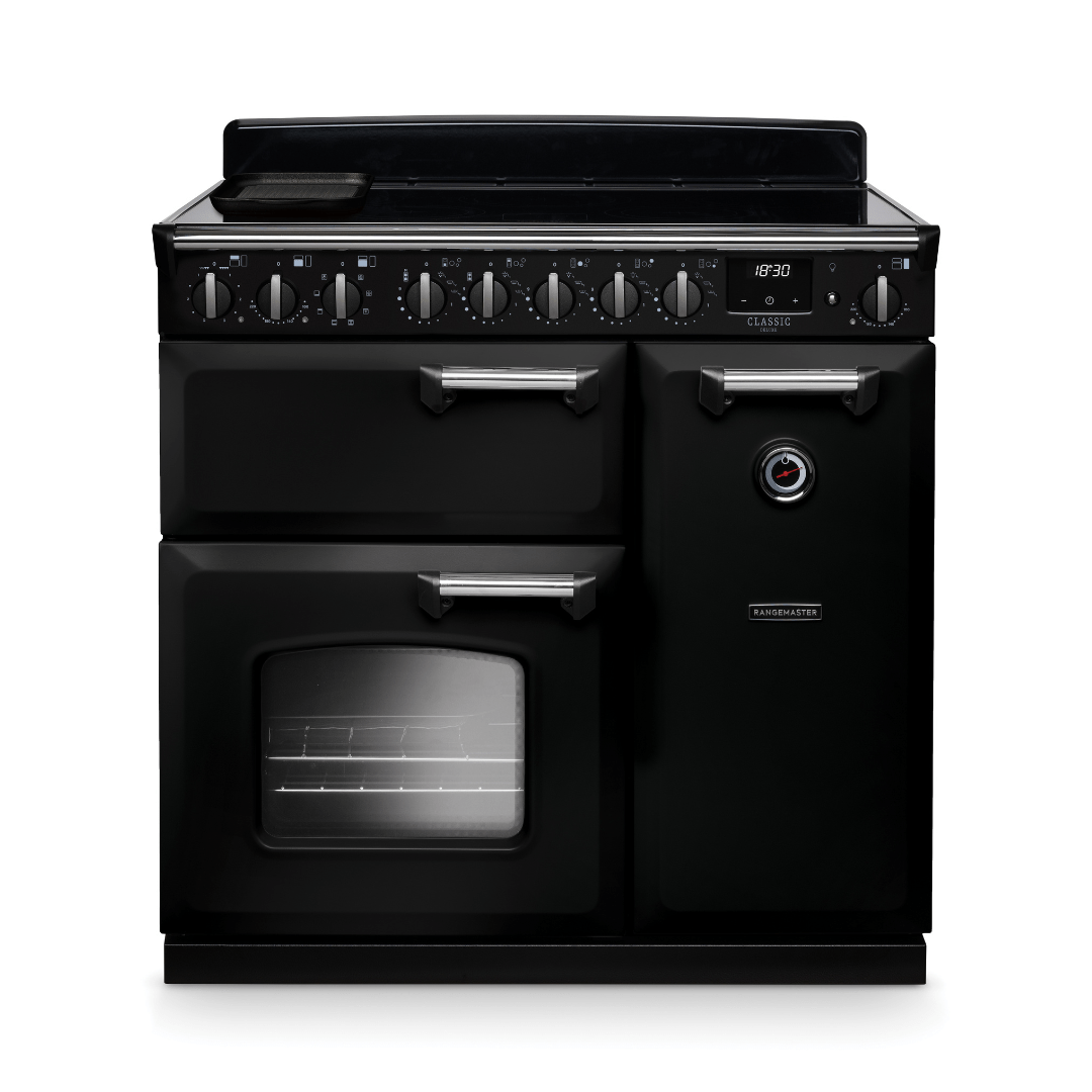 Rangemaster Classic Deluxe 90cm Induction Range Cooker - New - Carvers Interiors - Rangemaster