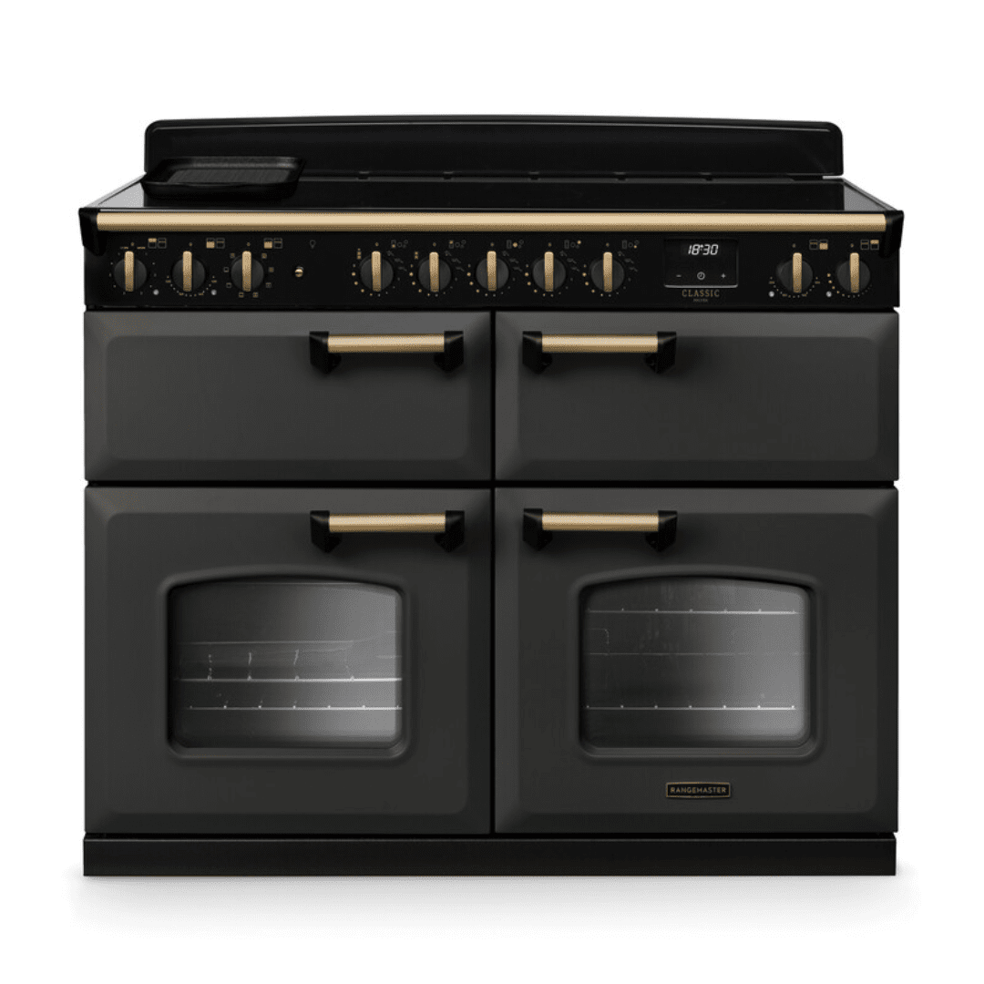 Rangemaster Classic Deluxe BC 110cm Induction Range Cooker - Carvers Interiors - Rangemaster