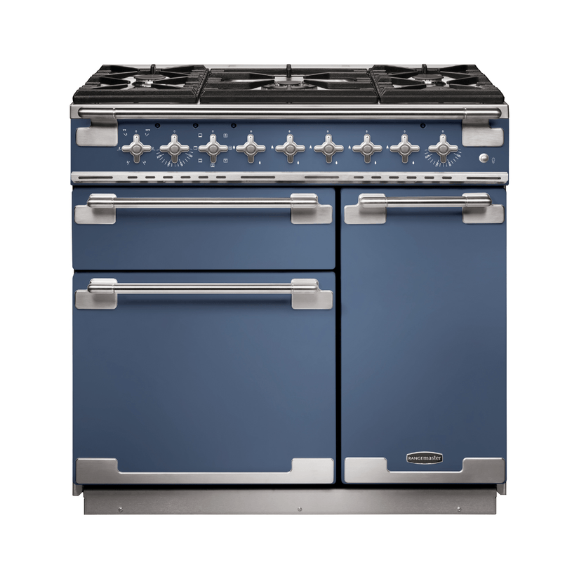 Rangemaster Elise Deluxe 90cm Dual Fuel Range Cooker - Carvers Interiors - Rangemaster