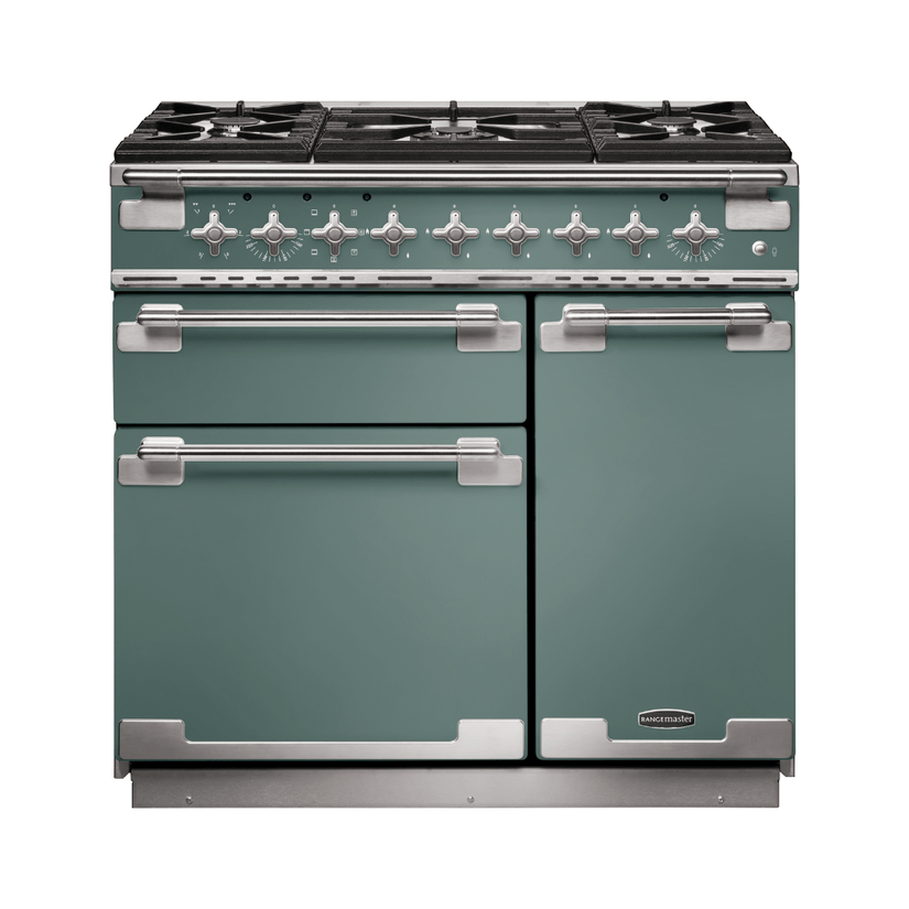 Rangemaster Elise Deluxe 90cm Dual Fuel Range Cooker - Carvers Interiors - Rangemaster