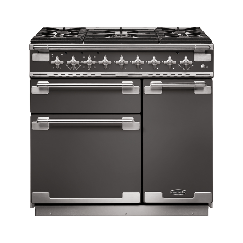 Rangemaster Elise Deluxe 90cm Dual Fuel Range Cooker - Carvers Interiors - Rangemaster