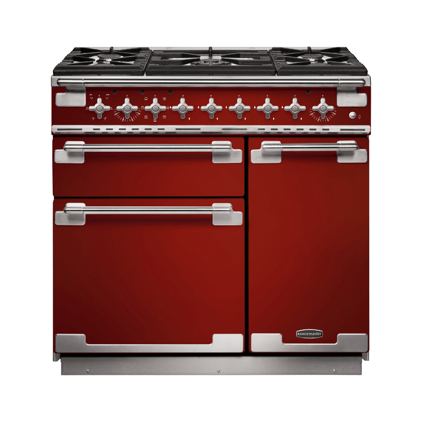 Rangemaster Elise Deluxe 90cm Dual Fuel Range Cooker - Carvers Interiors - Rangemaster