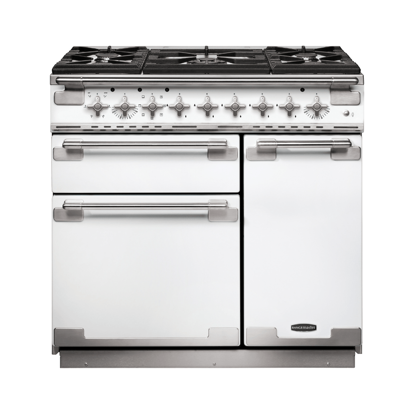 Rangemaster Elise Deluxe 90cm Dual Fuel Range Cooker - Carvers Interiors - Rangemaster