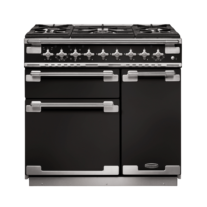 Rangemaster Elise Deluxe 90cm Dual Fuel Range Cooker - Carvers Interiors - Rangemaster