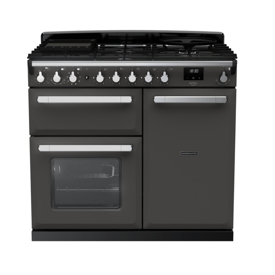 Rangemaster Estel Deluxe 100cm Dual Fuel Range Cooker - Carvers Interiors - Rangemaster