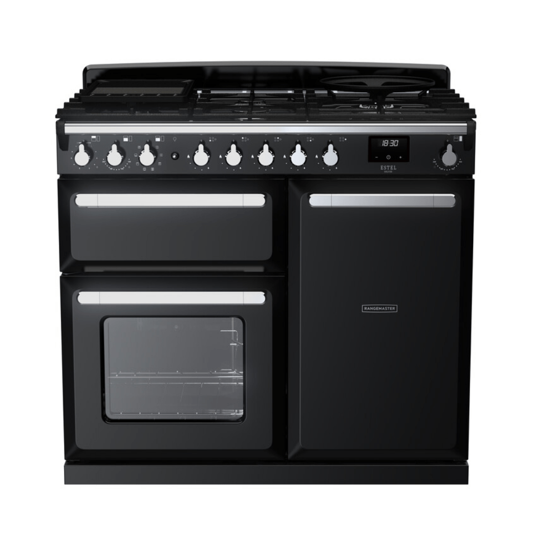 Rangemaster Estel Deluxe 100cm Dual Fuel Range Cooker - Carvers Interiors - Rangemaster
