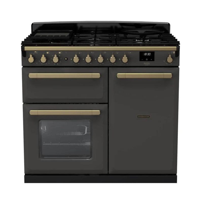 Rangemaster Estel Deluxe 100cm Dual Fuel Range Cooker - Carvers Interiors - Cookers and Bathroom Showroom Wolverhampton
