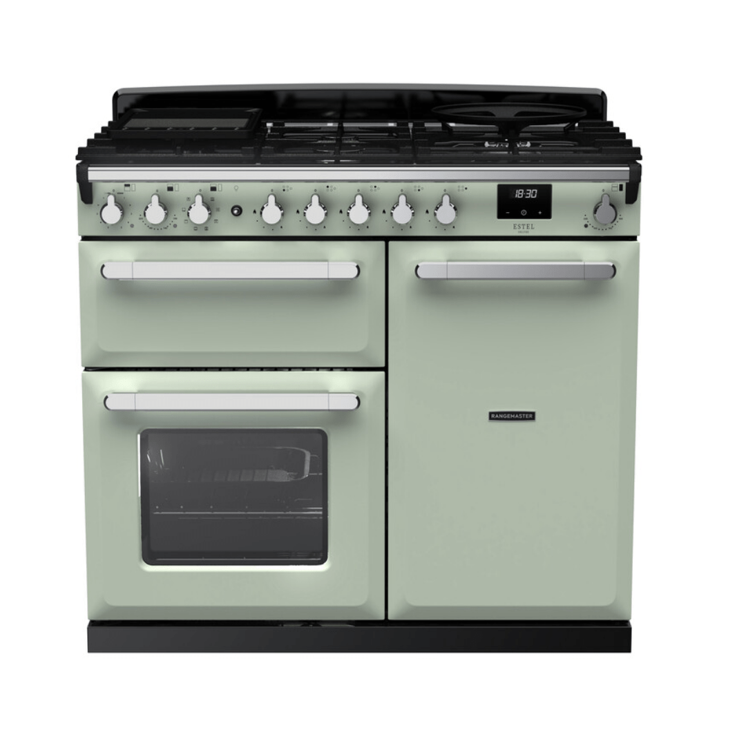 Rangemaster Estel Deluxe 100cm Dual Fuel Range Cooker - Carvers Interiors - Rangemaster