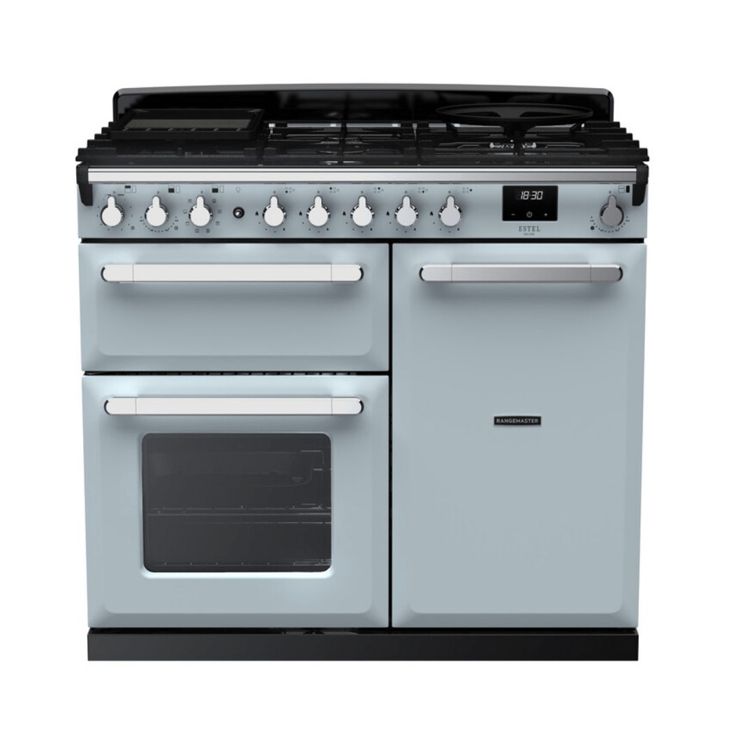 Rangemaster Estel Deluxe 100cm Dual Fuel Range Cooker - Carvers Interiors - Rangemaster