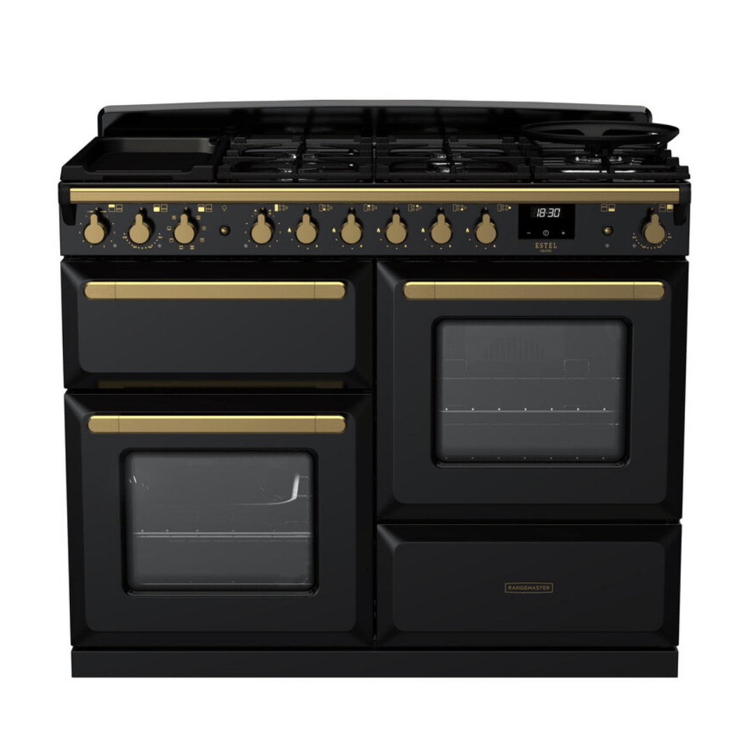 Rangemaster Estel Deluxe 110cm Dual Fuel Range Cooker - Carvers Interiors - Rangemaster