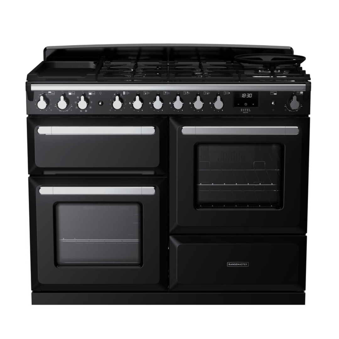 Rangemaster Estel Deluxe 110cm Dual Fuel Range Cooker - Carvers Interiors - Rangemaster