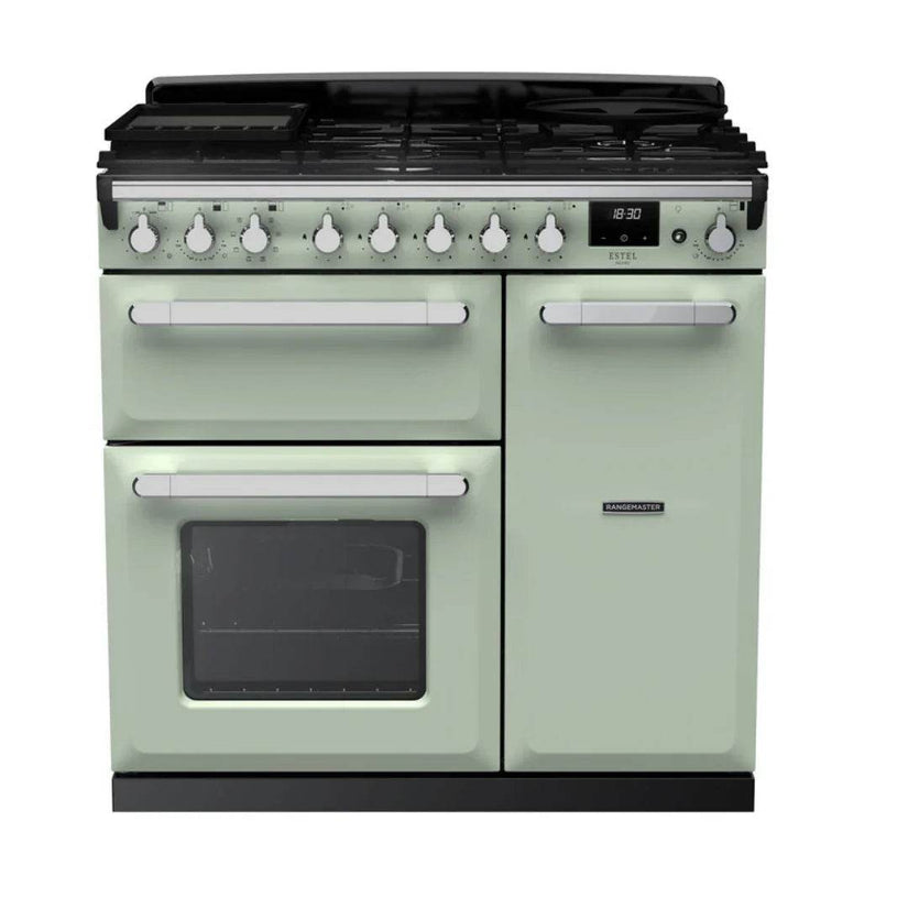 Rangemaster Estel Deluxe 90cm Dual Fuel Range Cooker - Carvers Interiors - Cookers and Bathroom Showroom Wolverhampton