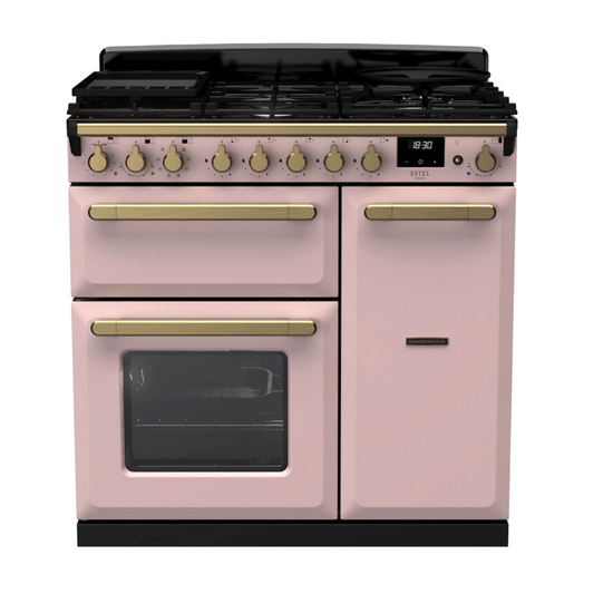 Rangemaster Estel Deluxe 90cm Dual Fuel Range Cooker - Carvers Interiors - Rangemaster