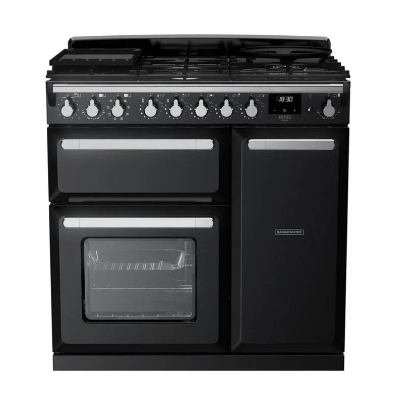 Rangemaster Estel Deluxe 90cm Dual Fuel Range Cooker - Carvers Interiors - Cookers and Bathroom Showroom Wolverhampton