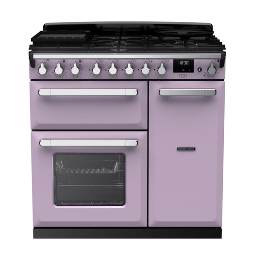 Rangemaster Estel Deluxe 90cm Dual Fuel Range Cooker - Carvers Interiors - Rangemaster