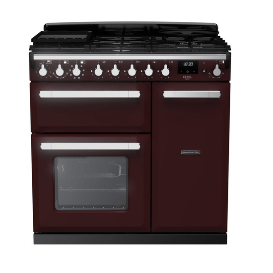 Rangemaster Estel Deluxe 90cm Dual Fuel Range Cooker - Carvers Interiors - Rangemaster