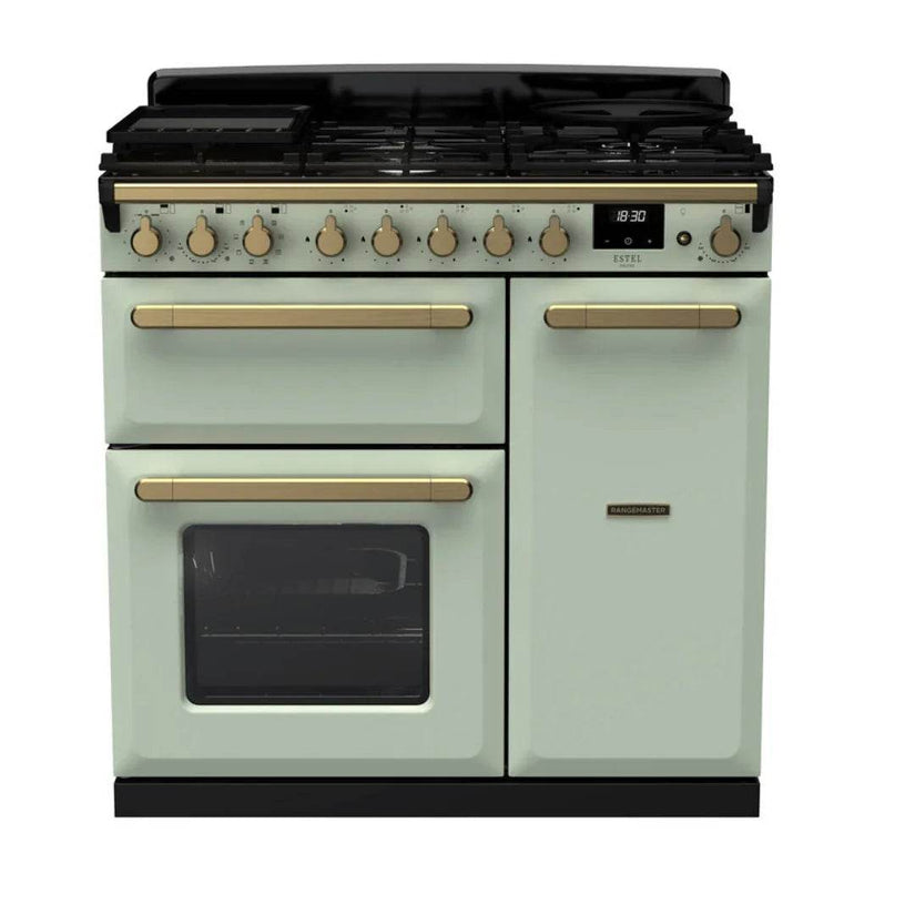 Rangemaster Estel Deluxe 90cm Dual Fuel Range Cooker - Carvers Interiors - Cookers and Bathroom Showroom Wolverhampton