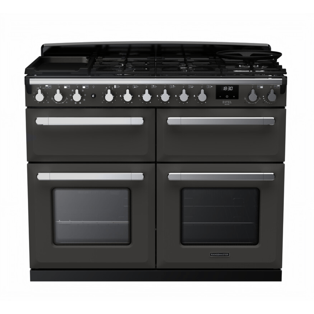 Rangemaster Estel Deluxe BC 110cm Dual Fuel Range Cooker - Carvers Interiors - Rangemaster