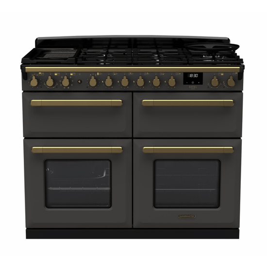 Rangemaster Estel Deluxe BC 110cm Dual Fuel Range Cooker - Carvers Interiors - Rangemaster