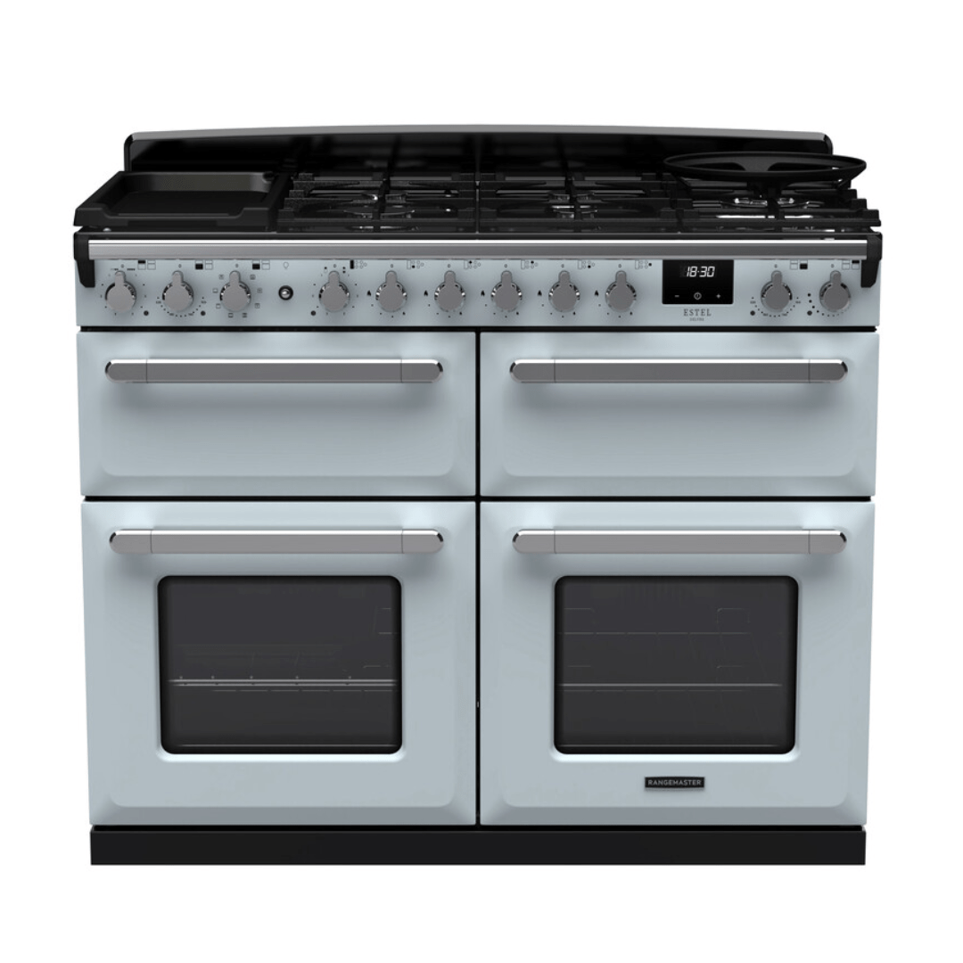 Rangemaster Estel Deluxe BC 110cm Dual Fuel Range Cooker - Carvers Interiors - Rangemaster