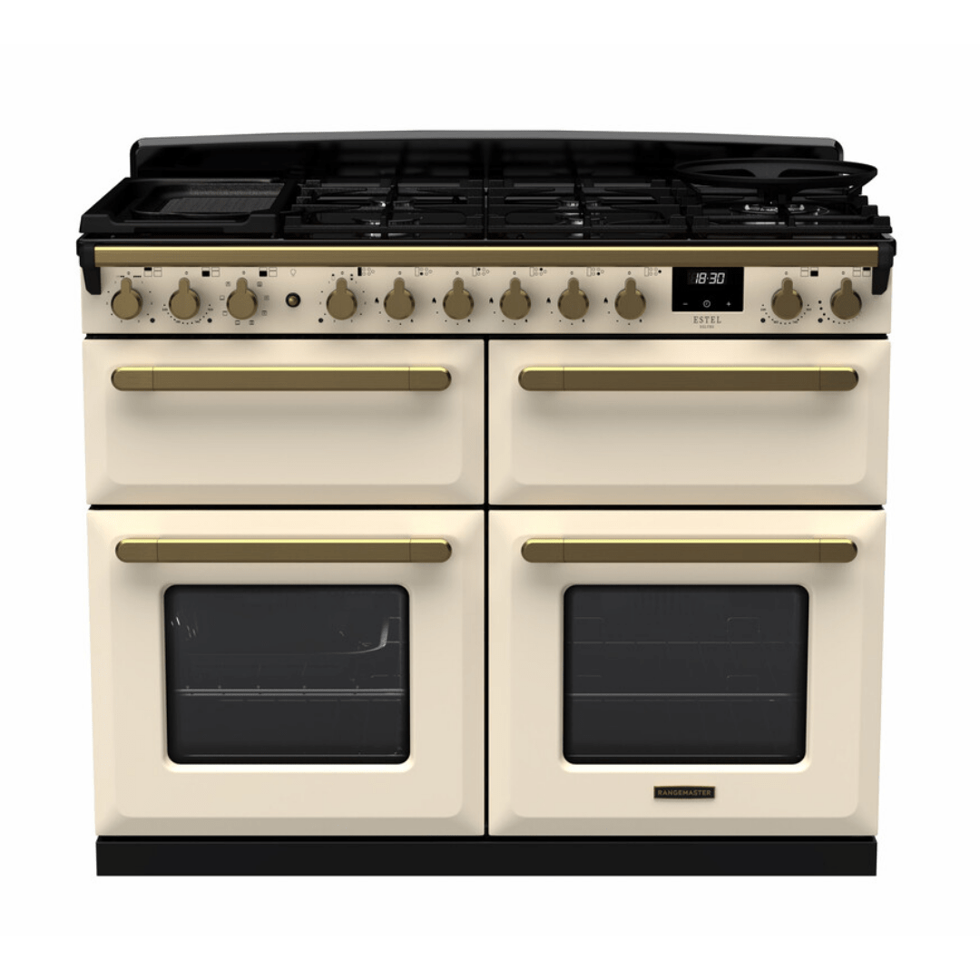 Rangemaster Estel Deluxe BC 110cm Dual Fuel Range Cooker - Carvers Interiors - Rangemaster