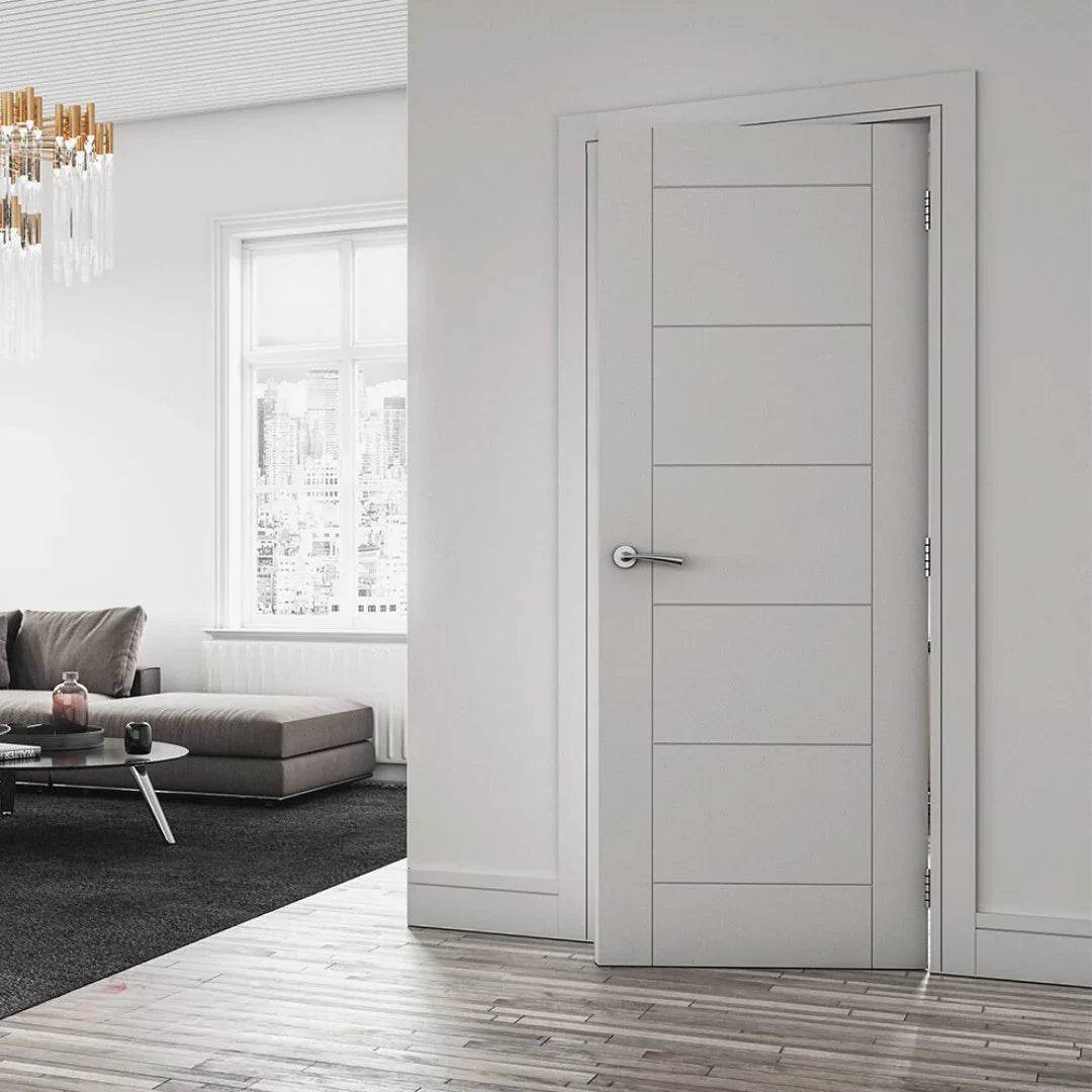 Seville White Primed - Fire Door 30 - Interior Door - Carvers Interiors - Deanta Doors