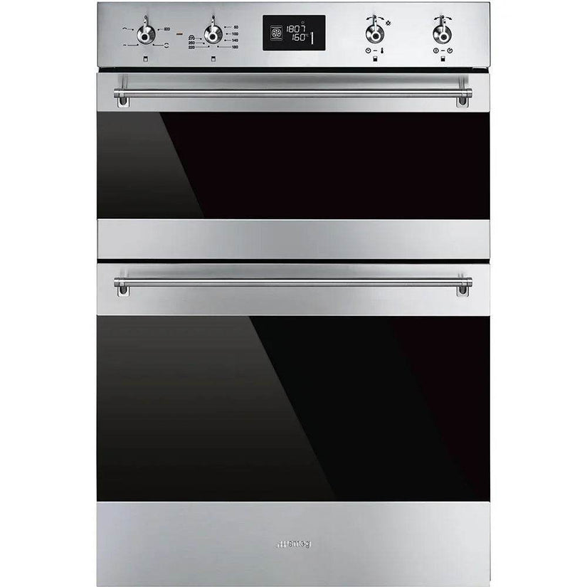 Smeg 60cm Classic Built-In Double Oven, Stainless Steel - Carvers Interiors - Cookers and Bathroom Showroom Wolverhampton