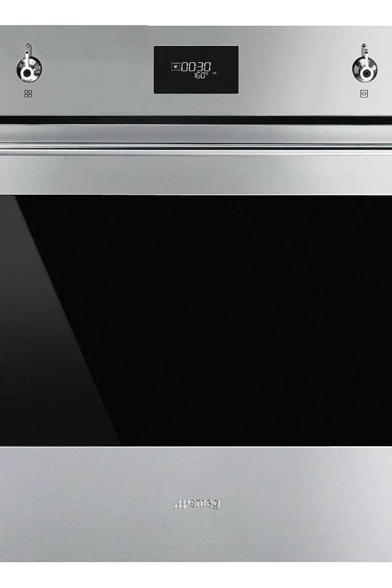 Smeg 60cm Classic Built-In Single Oven, Stainless steel - Carvers Interiors - Cookers and Bathroom Showroom Wolverhampton