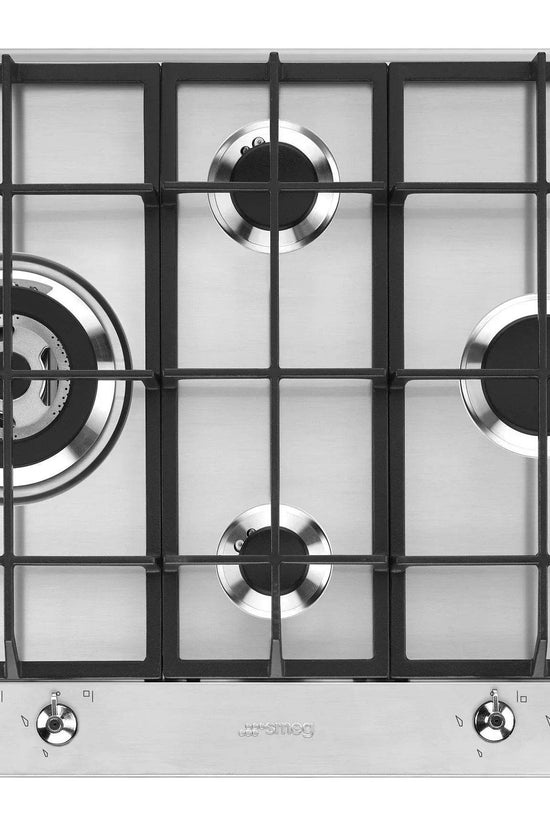 Smeg 60cm Classic Gas Hob, Stainless Steel - Carvers Interiors - Cookers and Bathroom Showroom Wolverhampton