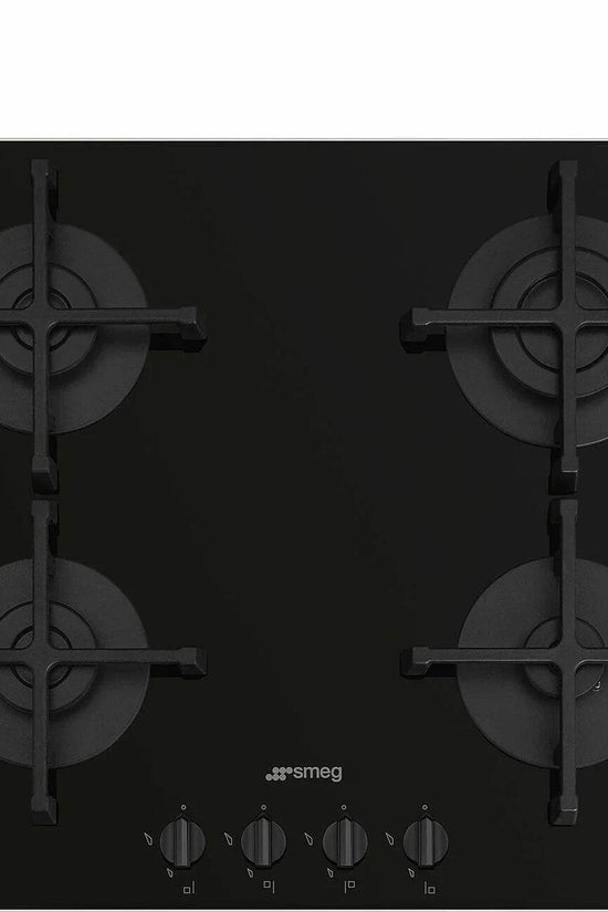 Smeg 60cm Cucina Gas Hob, Black - Carvers Interiors - Cookers and Bathroom Showroom Wolverhampton