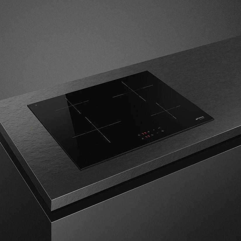 Smeg 60cm Universal Induction Hob, Black Glass - Carvers Interiors - Cookers and Bathroom Showroom Wolverhampton