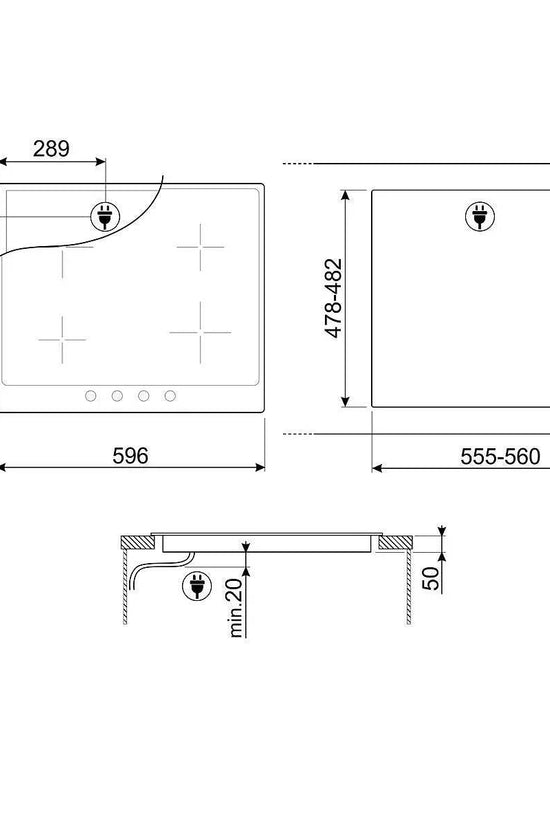 Smeg 60cm Victoria Induction Hob - Carvers Interiors - Cookers and Bathroom Showroom Wolverhampton