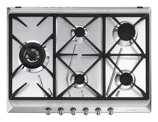 Smeg 70/75cm Contemporary Gas Hob - Carvers Interiors - Cookers and Bathroom Showroom Wolverhampton