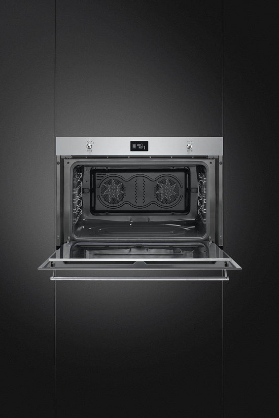 Smeg 90cm Classic Built-In Single Oven, Stainless steel - Carvers Interiors - Cookers and Bathroom Showroom Wolverhampton