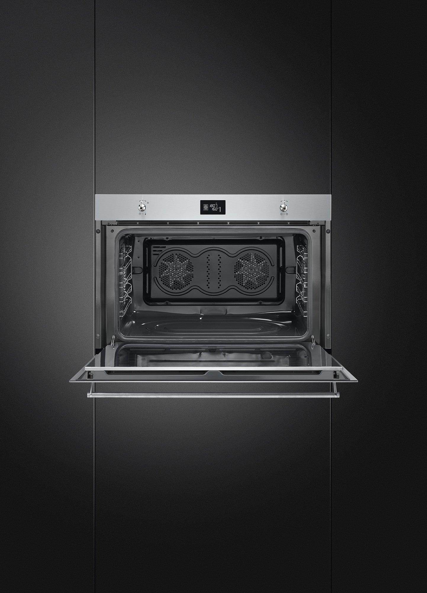 Smeg 90cm Classic Built - In Single Oven, Stainless steel - Carvers Interiors - Smeg